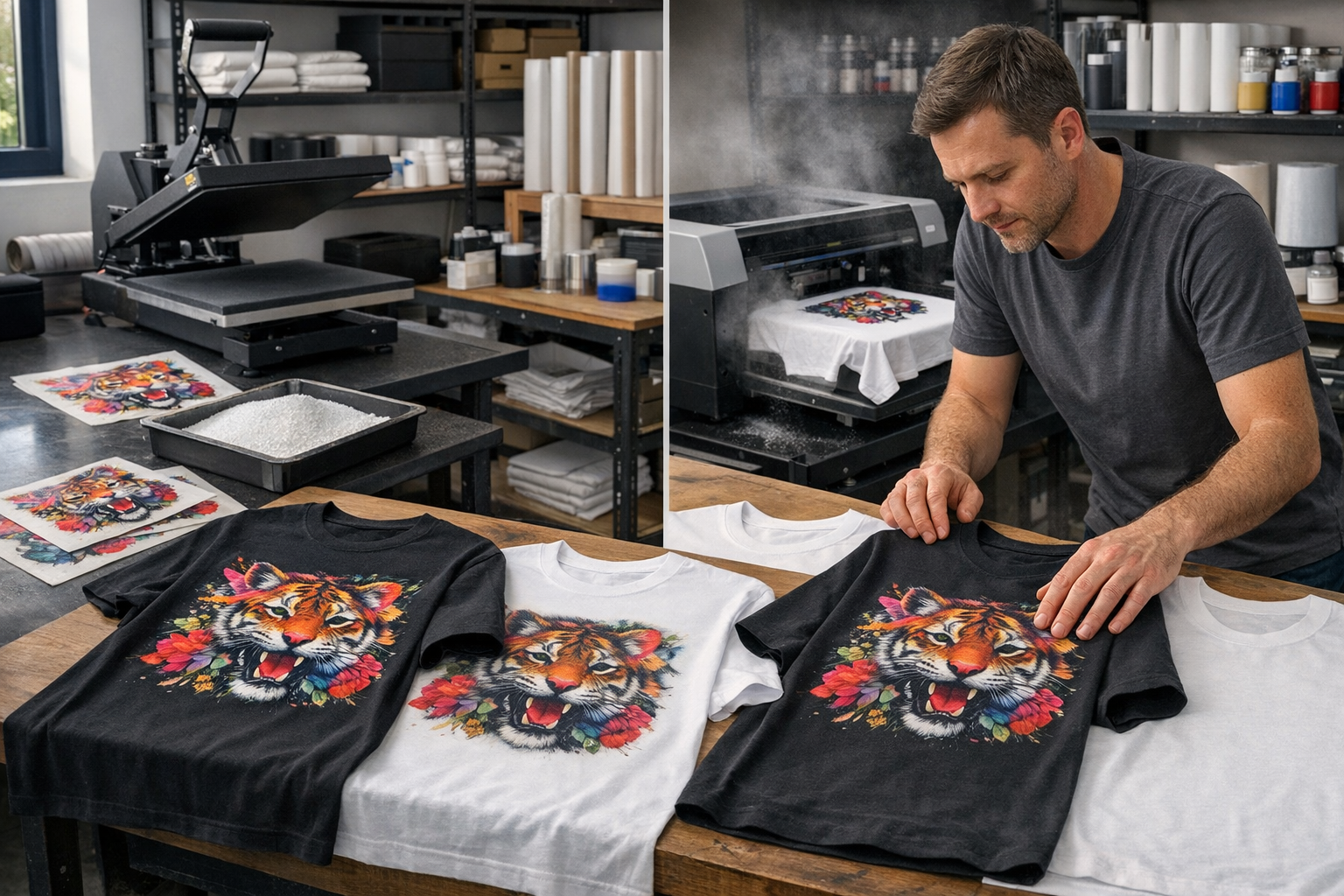 DTF czy DTG? Porównanie metod nadruku na odzieży