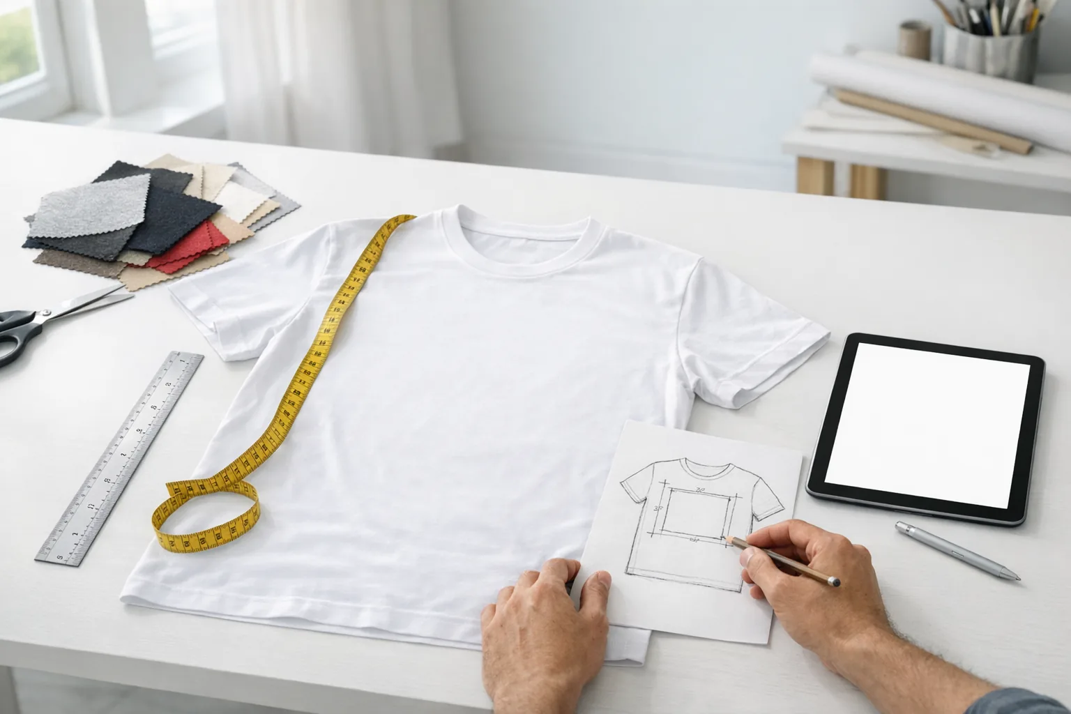 Jak dobrać rozmiar nadruku do koszulki z logo